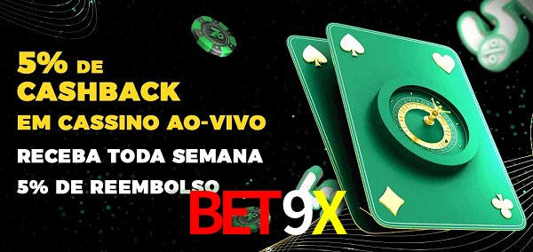 Promoções do cassino ao Vivo BET9X